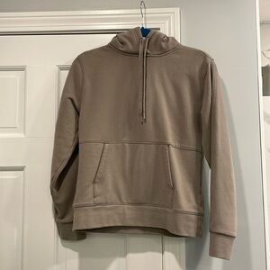 Athleta Women’s Beige Retro Plush Fleece-Lined Hoodie